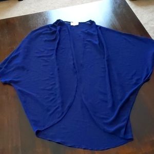 Sheer navy blue kimono